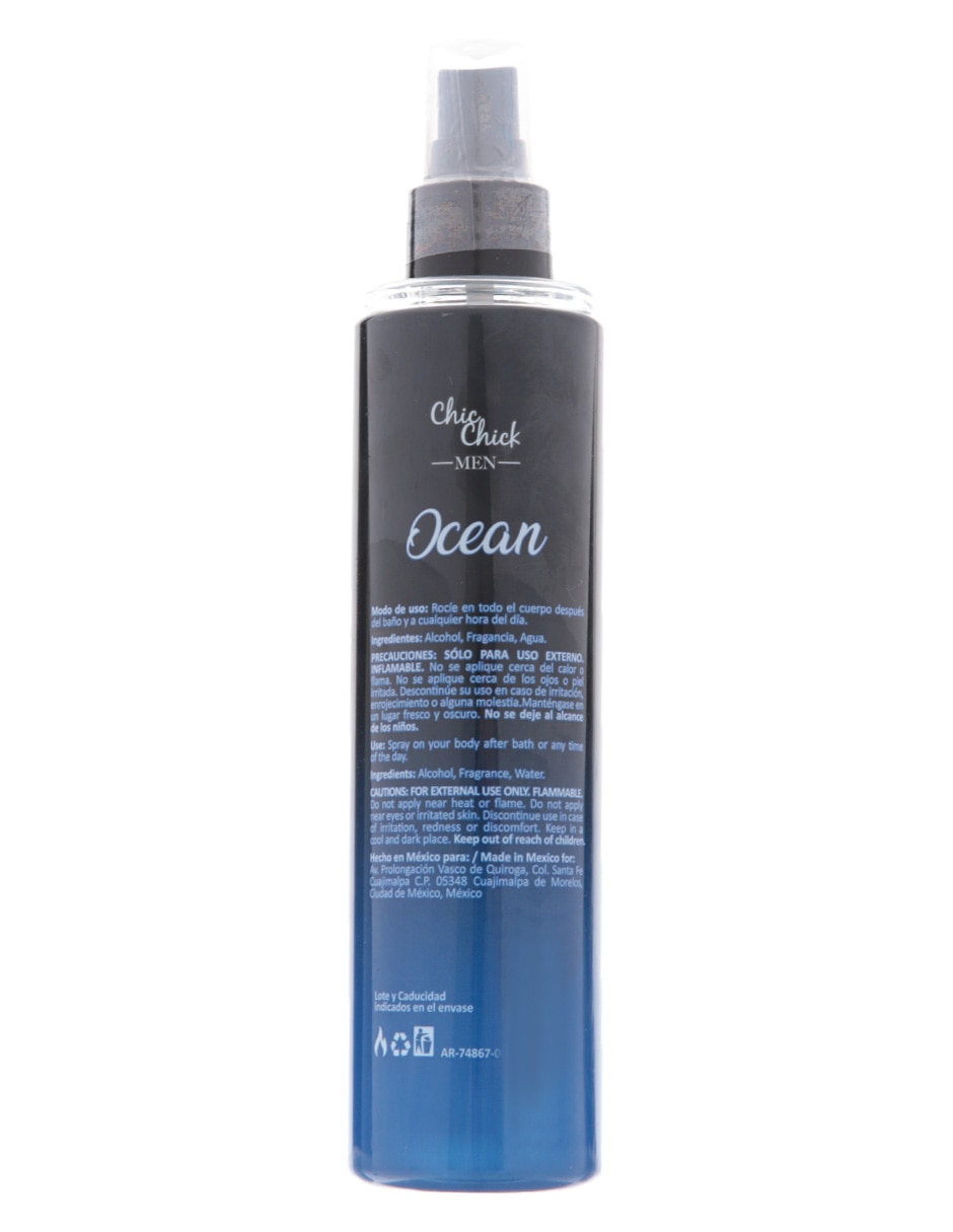 Body mist Ocean para hombre
