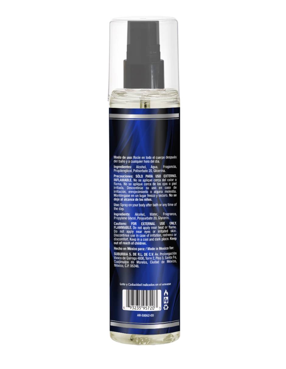 Body mist Radical para hombre