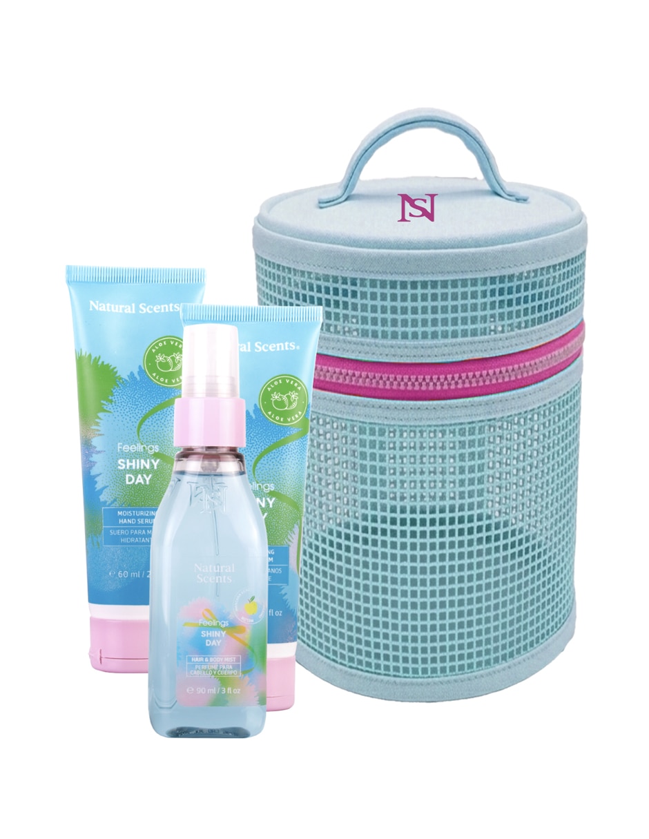 Kit cosmetiquera Chica Shiny Day melón